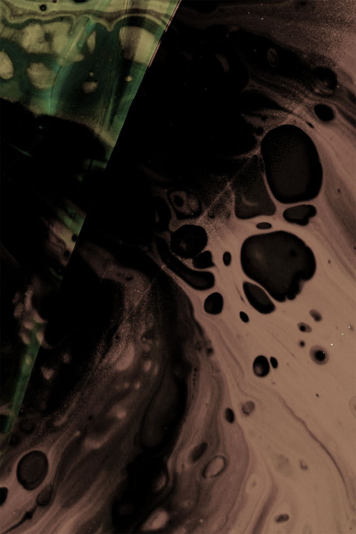 Silt III, a dark fluid acrylic painting from the Silt & Shadow series