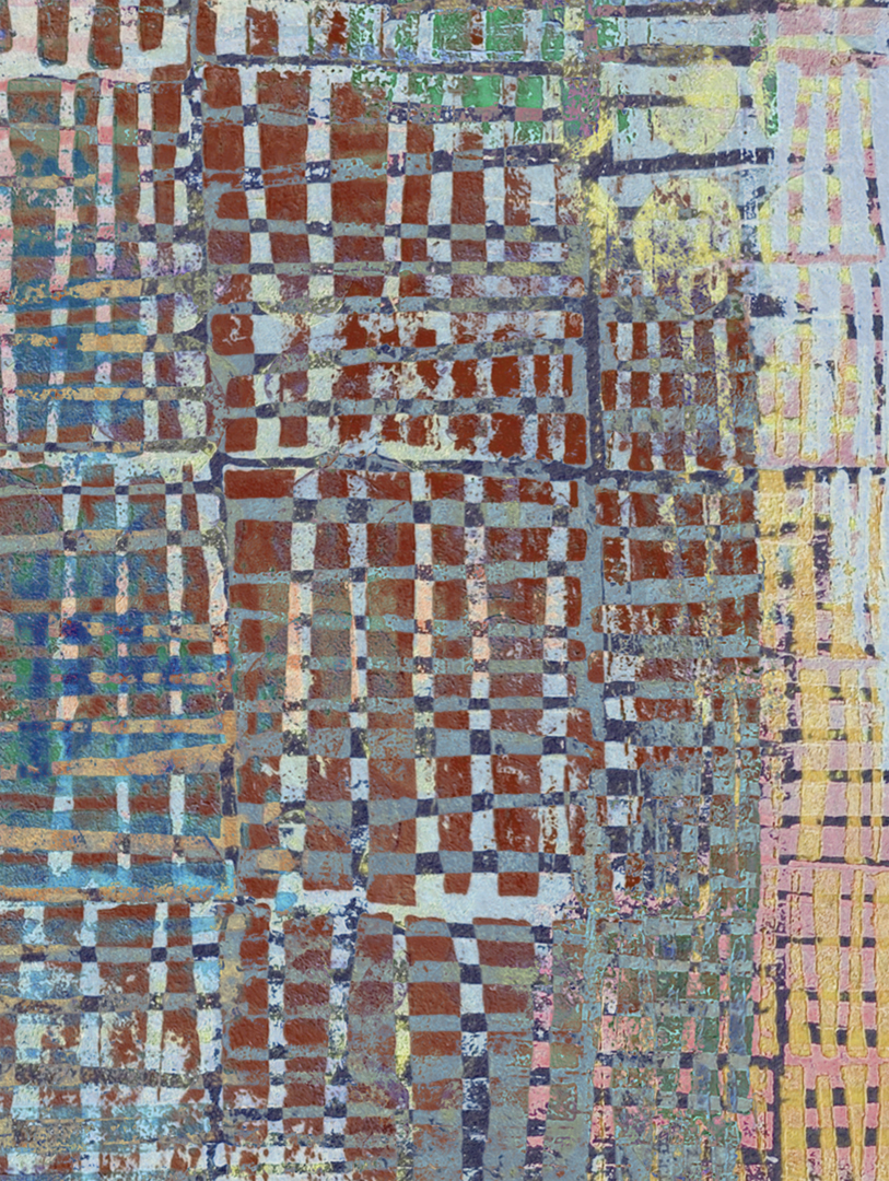Woven Grid III, Acrylic on Canvas
