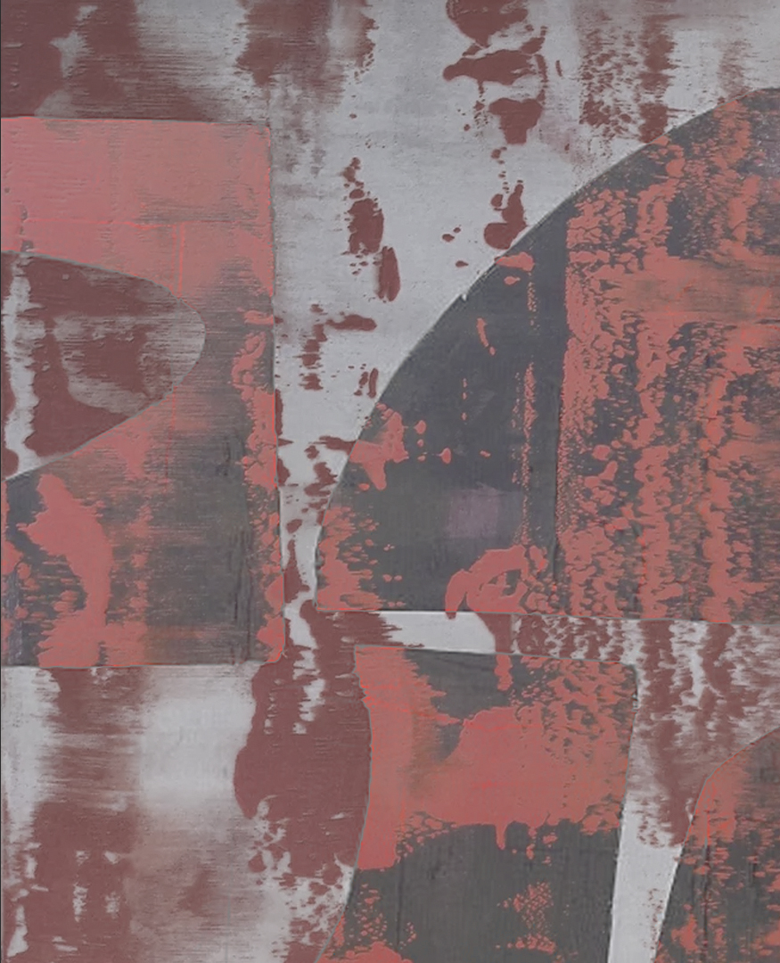 Immerse III, an acrylic on paper work