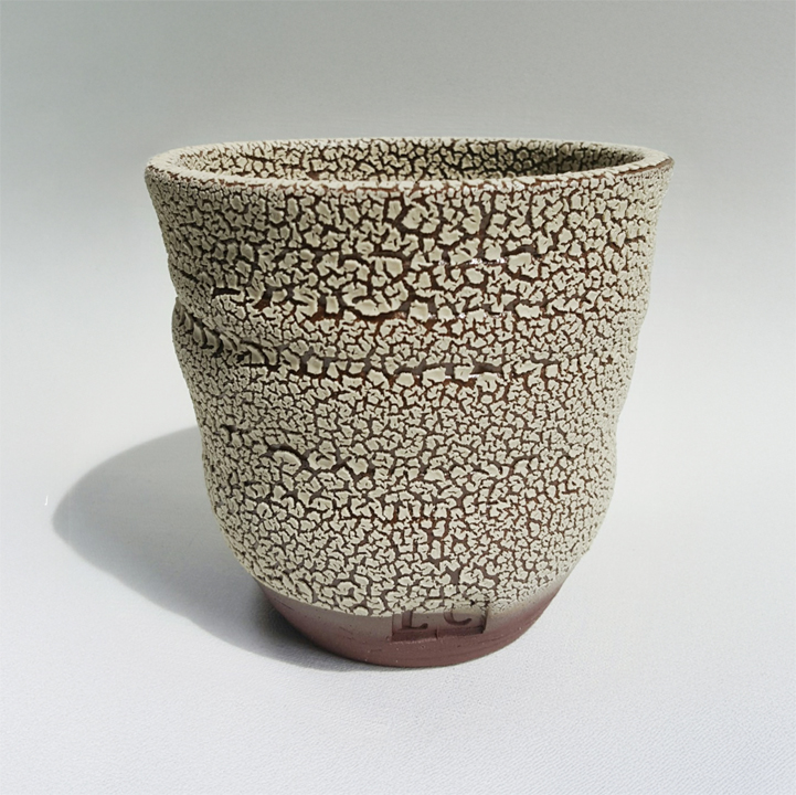 Crackle Vessel, ceramic