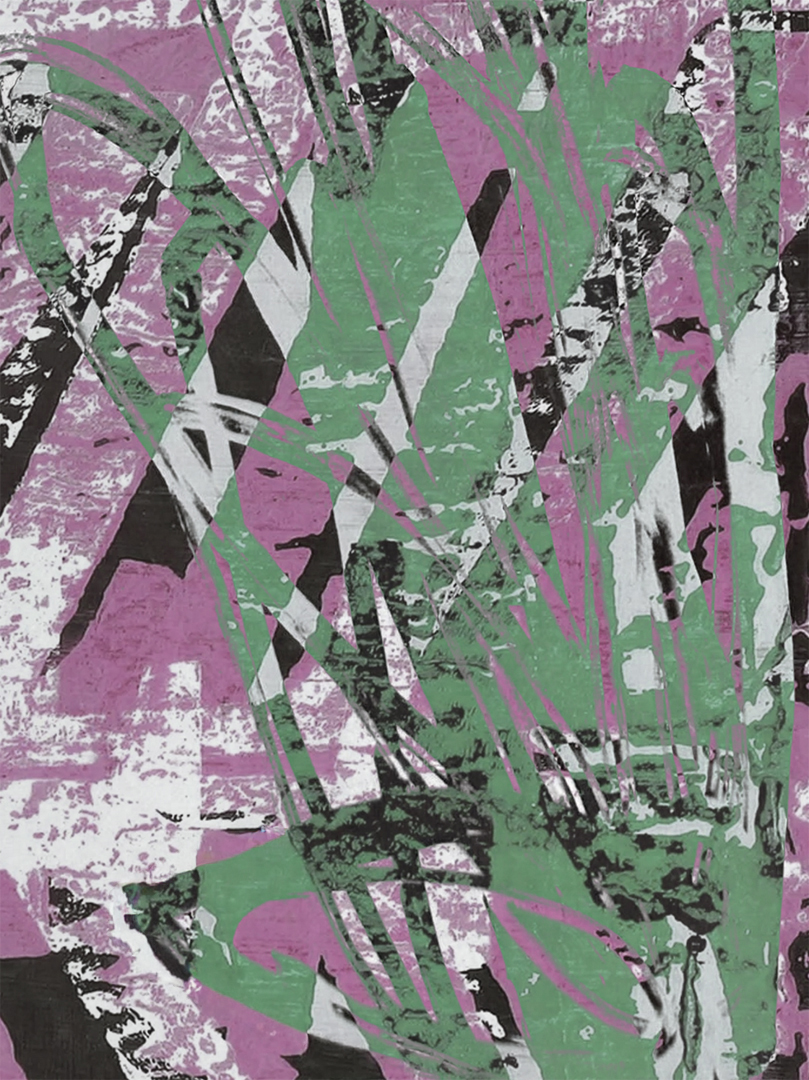 Chaos I, a bold printmaking composition on paper